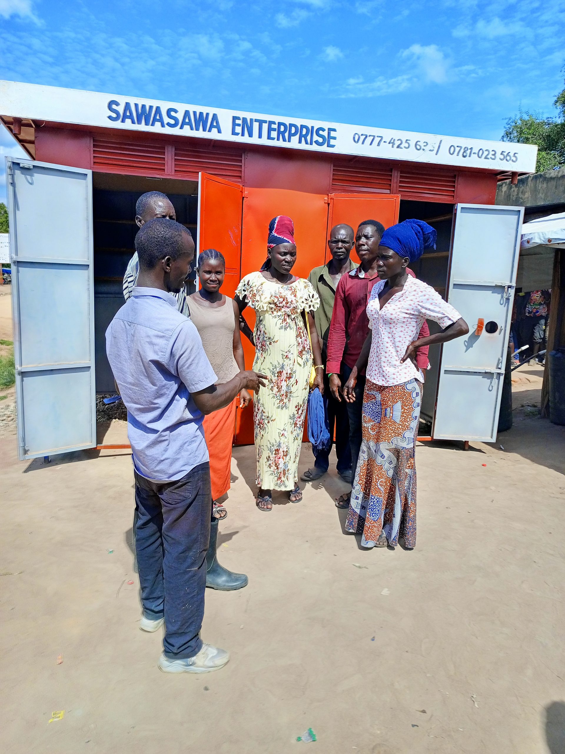 DELIVERING A FINISHED CONTAINER TO A CLIENT